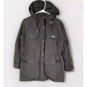 Vintage Penfield Jacket Womens Medium Navy Blue Barn Chore Lined Nylon 90s